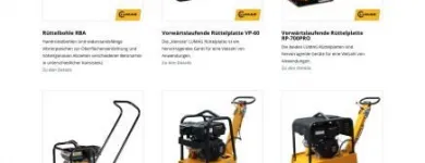 Unternehmen 2 Bild KEBU BAUMASCHINEN GMBH Verleihunternehmen, Vermietungsunternehmen, Vermittlungsunternehmen am Liestal BL
