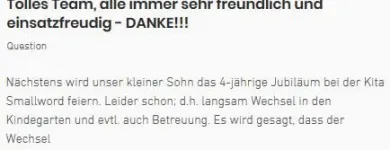Immagine 7 azienda SMALLWORLD KITA UND KINDERHÜTEDIENST Soziale Einrichtungen/Fürsorge in Olten SO
