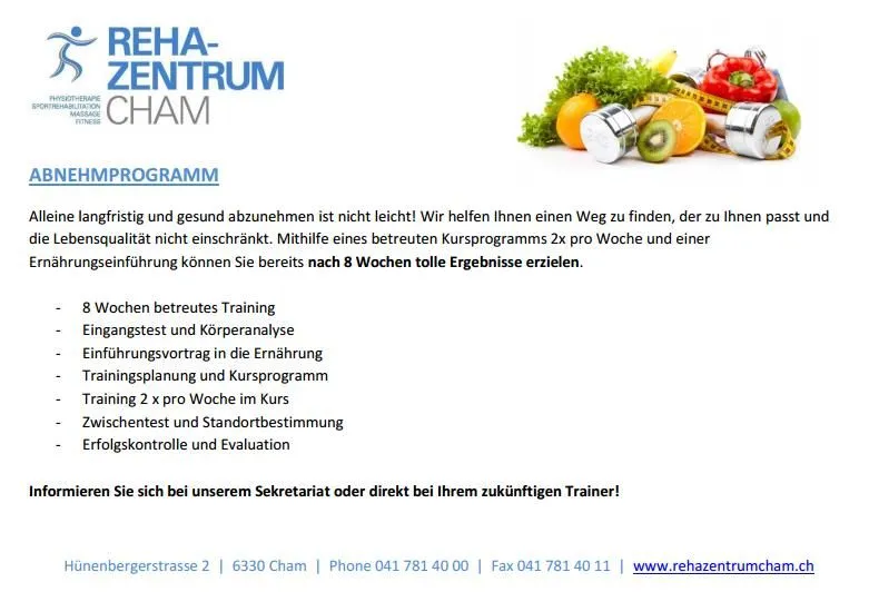 Immagine 6 azienda REHA-ZENTRUM CHAM AG